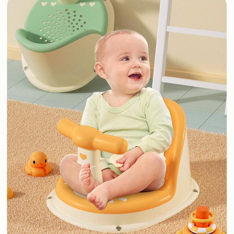 Siège de baignoire pour bébé, tapis de baignoire, chaise de sécurité antidérapante pour nouveau-né, soins pour nourrissons, siège de bain pour enfants, jouets de lavage, chaise de douche