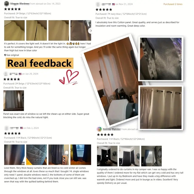 Winter Warm Quilted Folder Cotton Curtains for Bedroom 100% Blackout Thick Thermal Curtains Sound Proof Drapes Cold Windproof