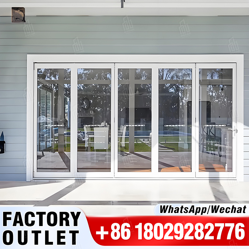 TECHTOP puertas y ventanas de aleación de aluminio puerta plegable de aluminio