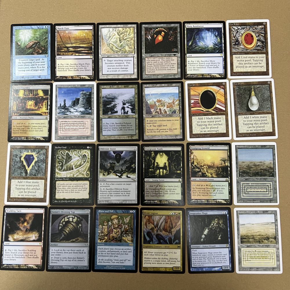 高品質の熱い販売NO. 108M1 プロキシカード 108 枚カード P9 デュアルランドフェッチランドショックランド