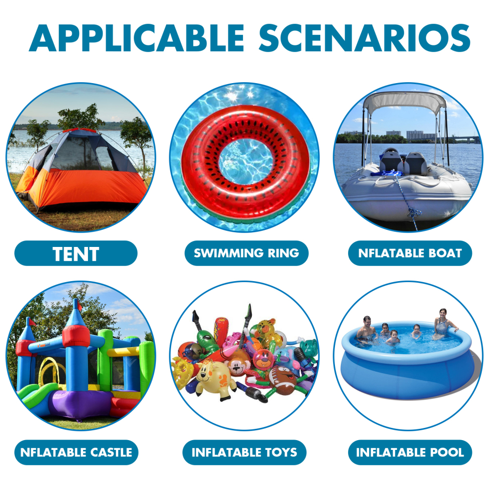 Parches de reparación de piscinas autoadhesivos, Kit de reparación de PVC para piscina, juguetes de anillo de natación, accesorios para barcos inflables, 10/20 piezas