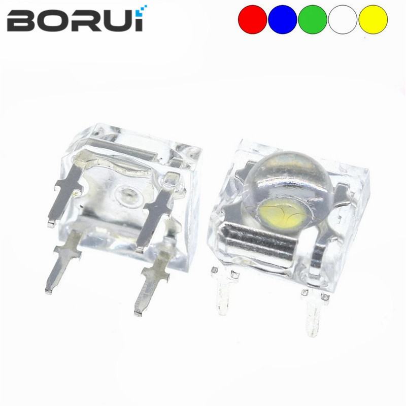 20Pcs 5mm F5 Piranha LED White Red Green Amber Clear 5mm LED Diode Light-Emitting-Diodes 4-pins Piranha LED Diodos Brightness