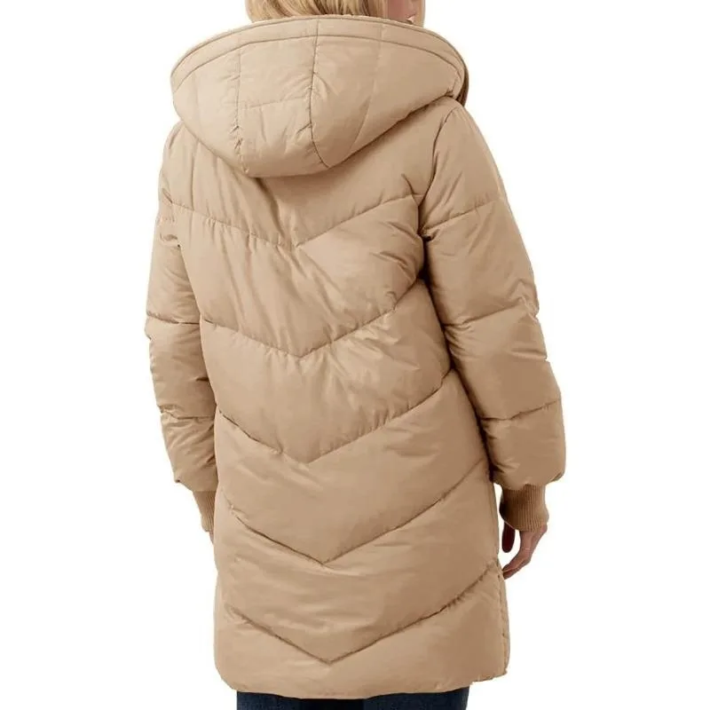 Parkas de lã casacos de inverno femininos com capuz algodão acolchoado jaquetas de manga comprida dupla face veludo fino-ajuste cardigan casacos