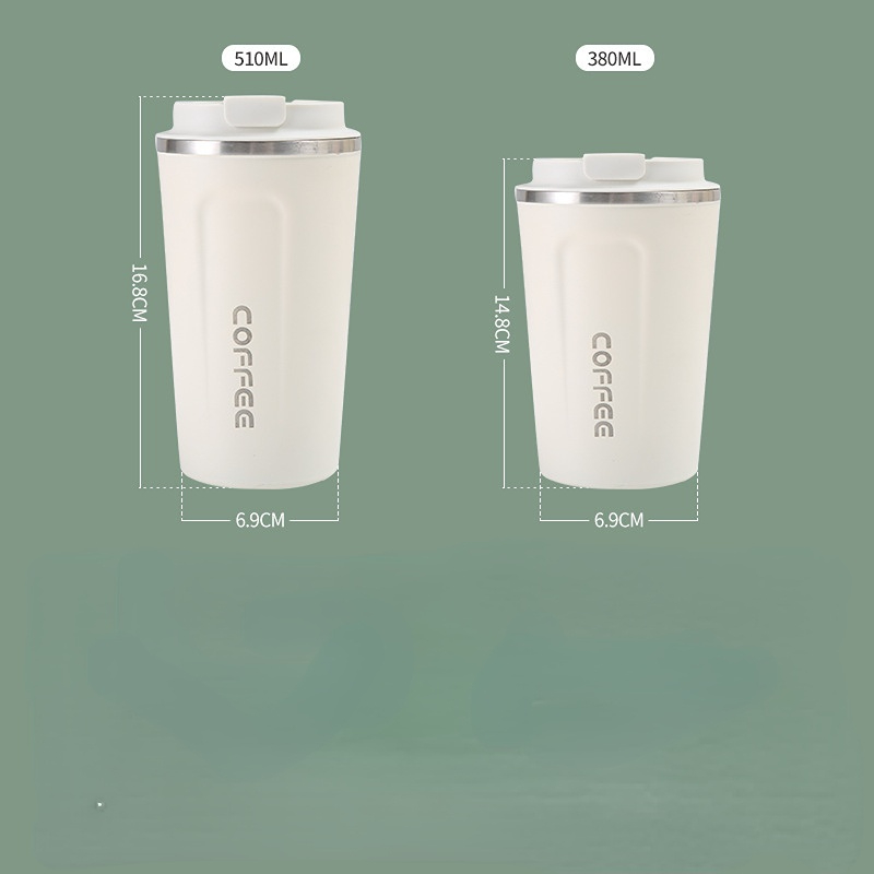 350 ml/500 ml Edelstahl Kaffeetasse Reise Thermobecher Auslaufsichere Thermosflasche Tee Kaffeetasse Isolierflasche Isolierte Tassen