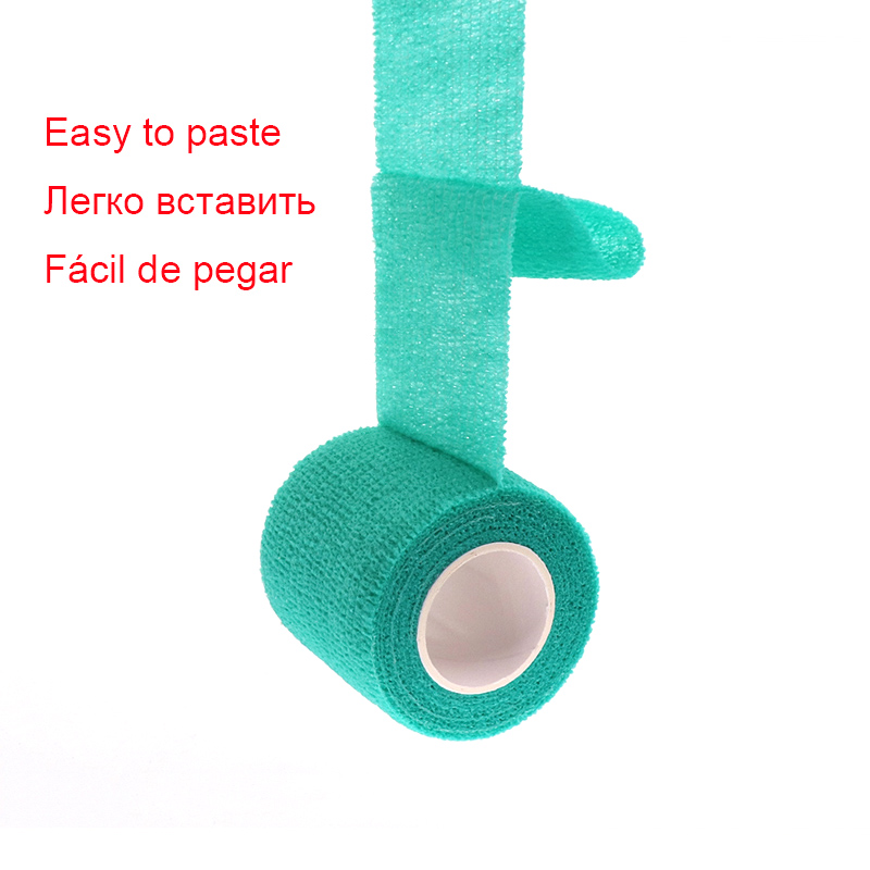 Vendaje deportivo autoadhesivo, vendajes elásticos transpirables para fijación deportiva, vendaje no tejido para dedo, muñeca y pierna, 2,5/5/10cm, 1 rollo