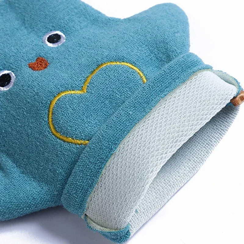 Luvas de banho do bebê para crianças dos desenhos animados animais luvas de chuveiro toalhas toalhinha para banho crianças lavar limpo chuveiro massagem