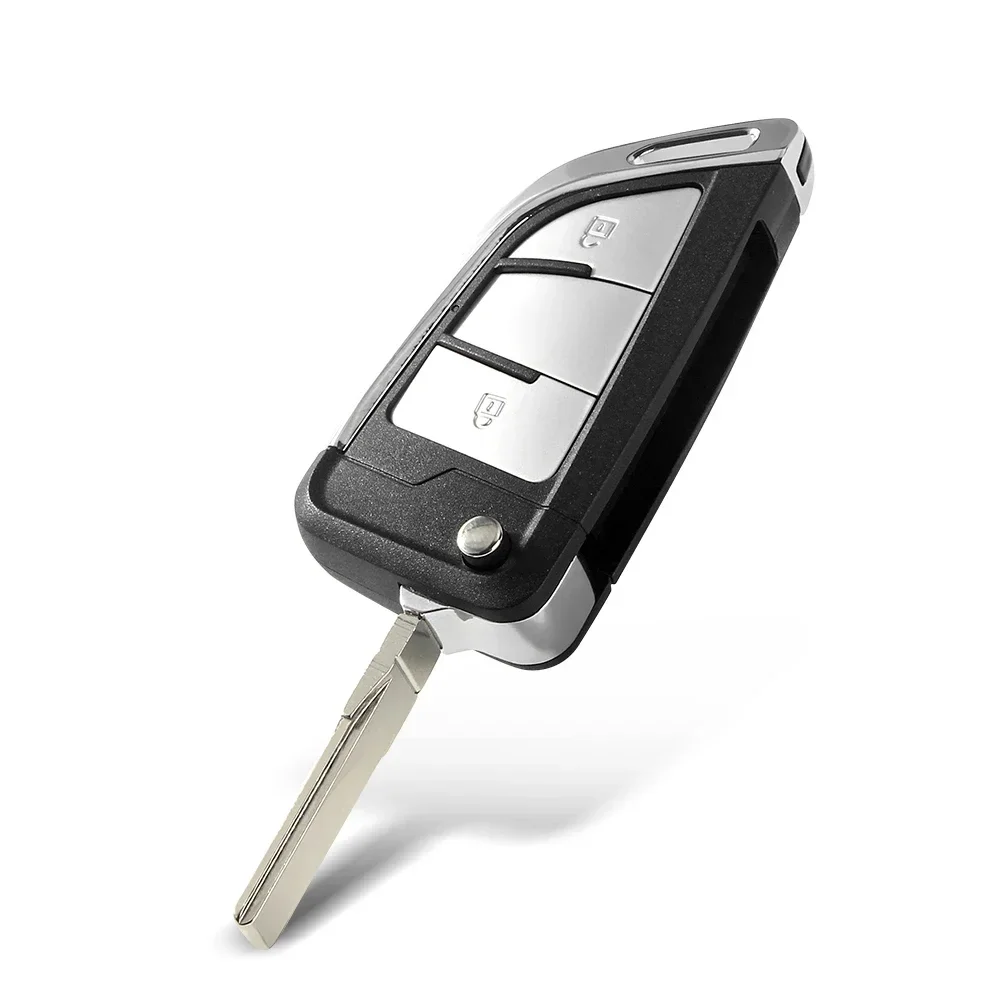 KEYYOU-Shell chave dobrável remoto modificado do carro, 2, 3 botões, VW Volkswagen MK4, Bora, Golf 4, 5, 6, Passat, Polo, Touran, 1Pc, Novo