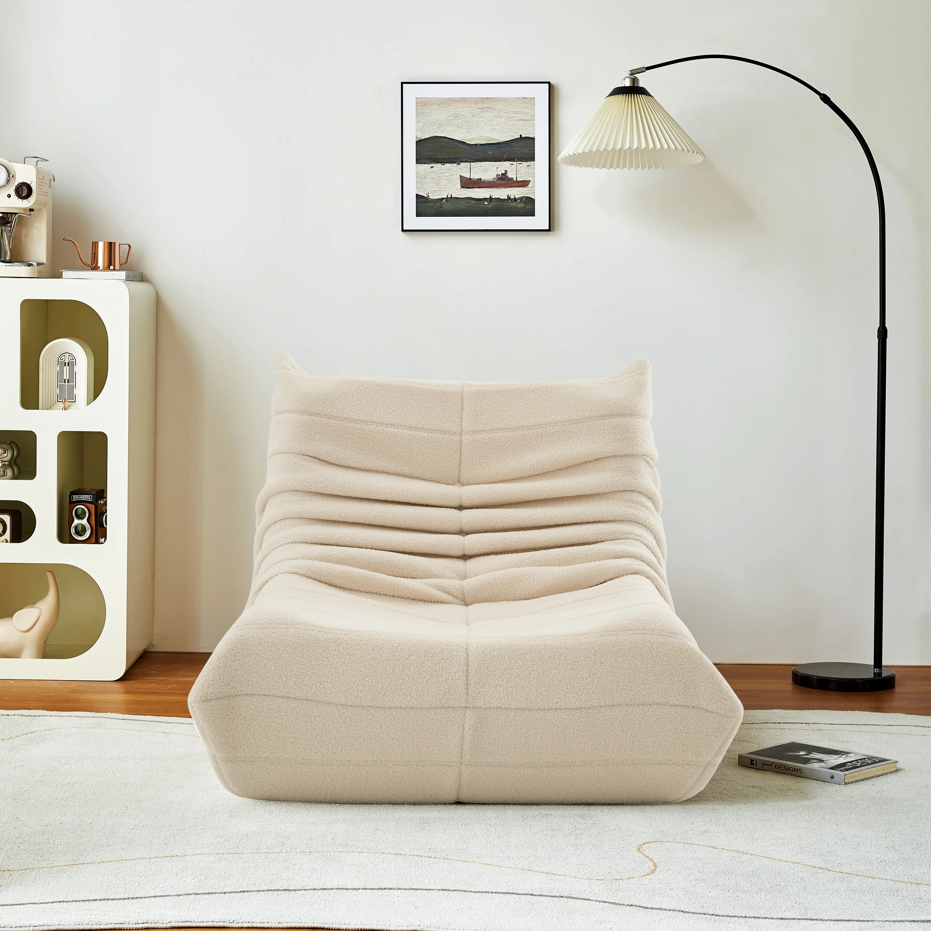 Creahappy Wohnzimmersessel, Lazy Boy Sofa, Meditationsstuhl, gepolsterter Liegestuhl für Schlafzimmer