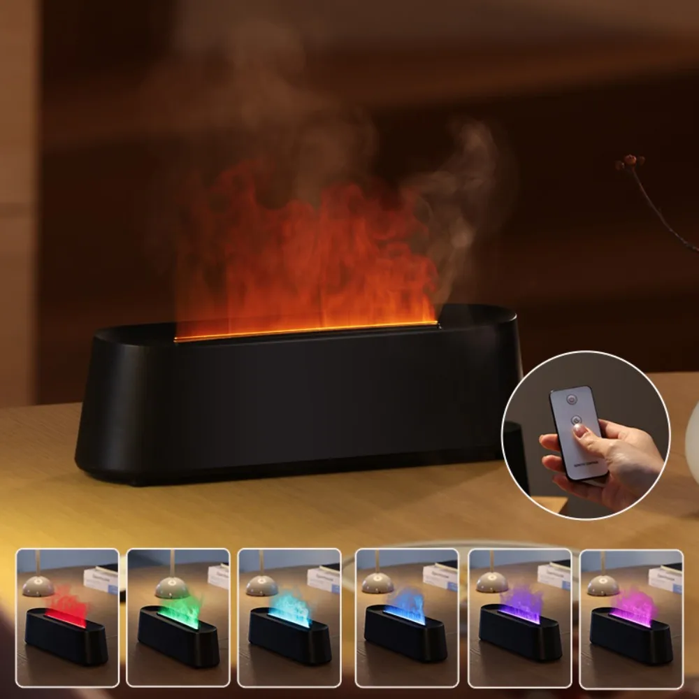 USB Aroma Diffuser Humidifier เพิ่มน้ํามันหอมระเหย Aroma Diffuser พร้อมฟังก์ชั่นป้องกันตัวจับเวลา 7 สี Ambient Night Light