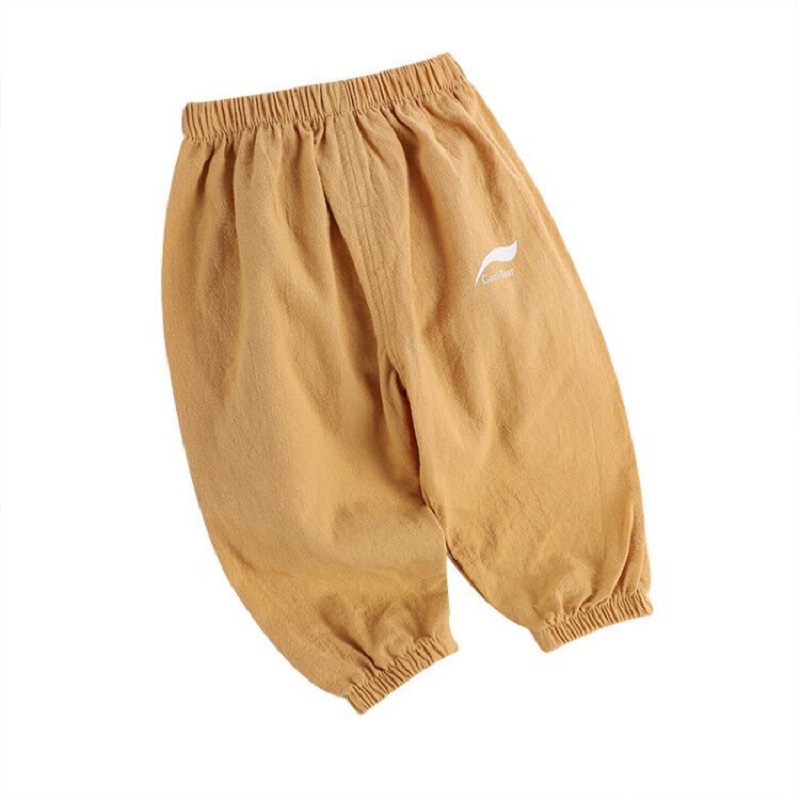 1 2 3 4 5 Năm Mới Trẻ Em Anit-Muỗi Quần Cho Bé Mùa Hè Điều Hòa Không Khí Bloomers Bé Trai Và Bé bé Gái Cotton Và Vải Lanh Quần