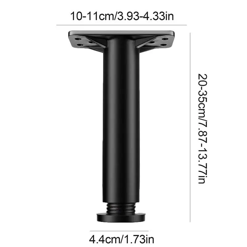 Gambe per mobili in metallo Gambe per divani Gambe per divani di ricambio per divani Gambe per divani di ricambio resistenti in altezza regolabili per letto