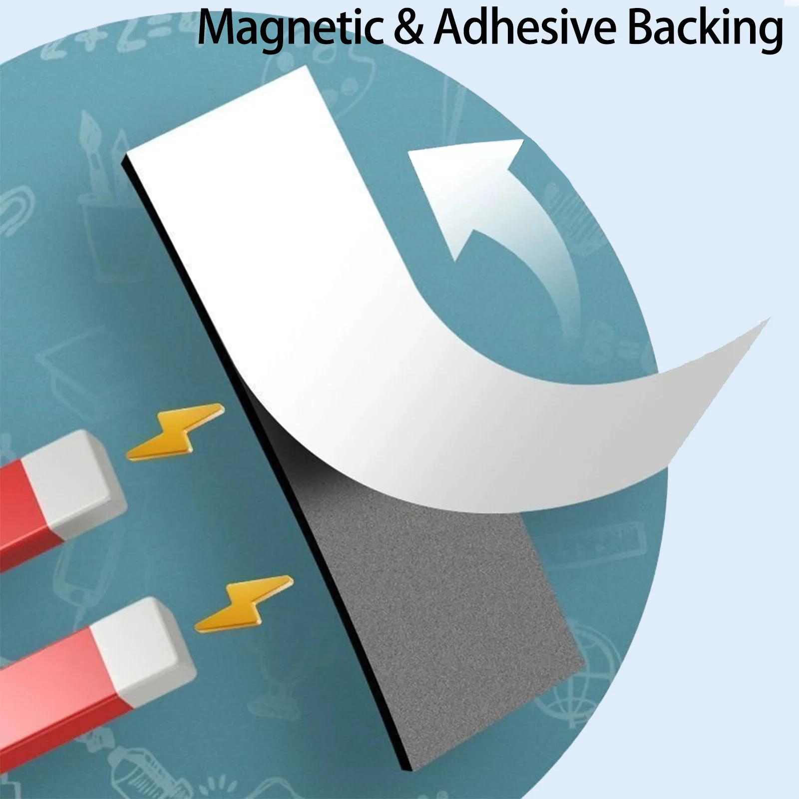 90 Pcs/Set Flexible Self-Adhesive Mini Magnetic Sheets 2x5cm Refrigerator Magnets for Whiteboards Iceboxes Fridge Organization