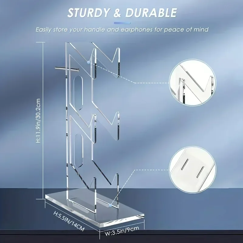 Soporte Universal de tres capas para auriculares, soporte para consola de juegos, almacenamiento de escritorio para todos los auriculares, accesorios para auriculares