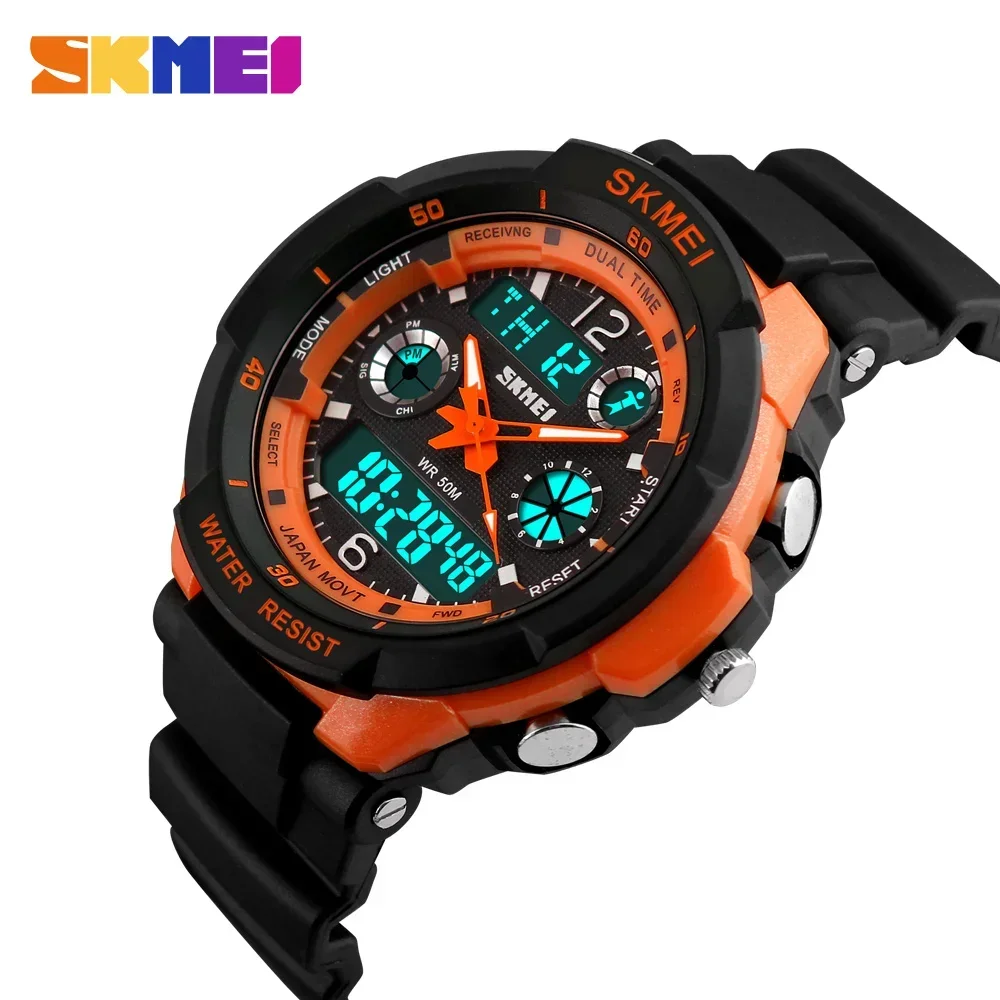 SKME-reloj Digital a prueba de golpes para niños, pulsera electrónica, resistente al agua, para deportes al aire libre, 0931, 1060