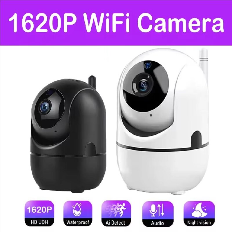 Telecamera IP Wifi Smart Home Tracking automatico Telecamera di sicurezza per bambini con video CCTV wireless di rete per visione notturna completa 1620P