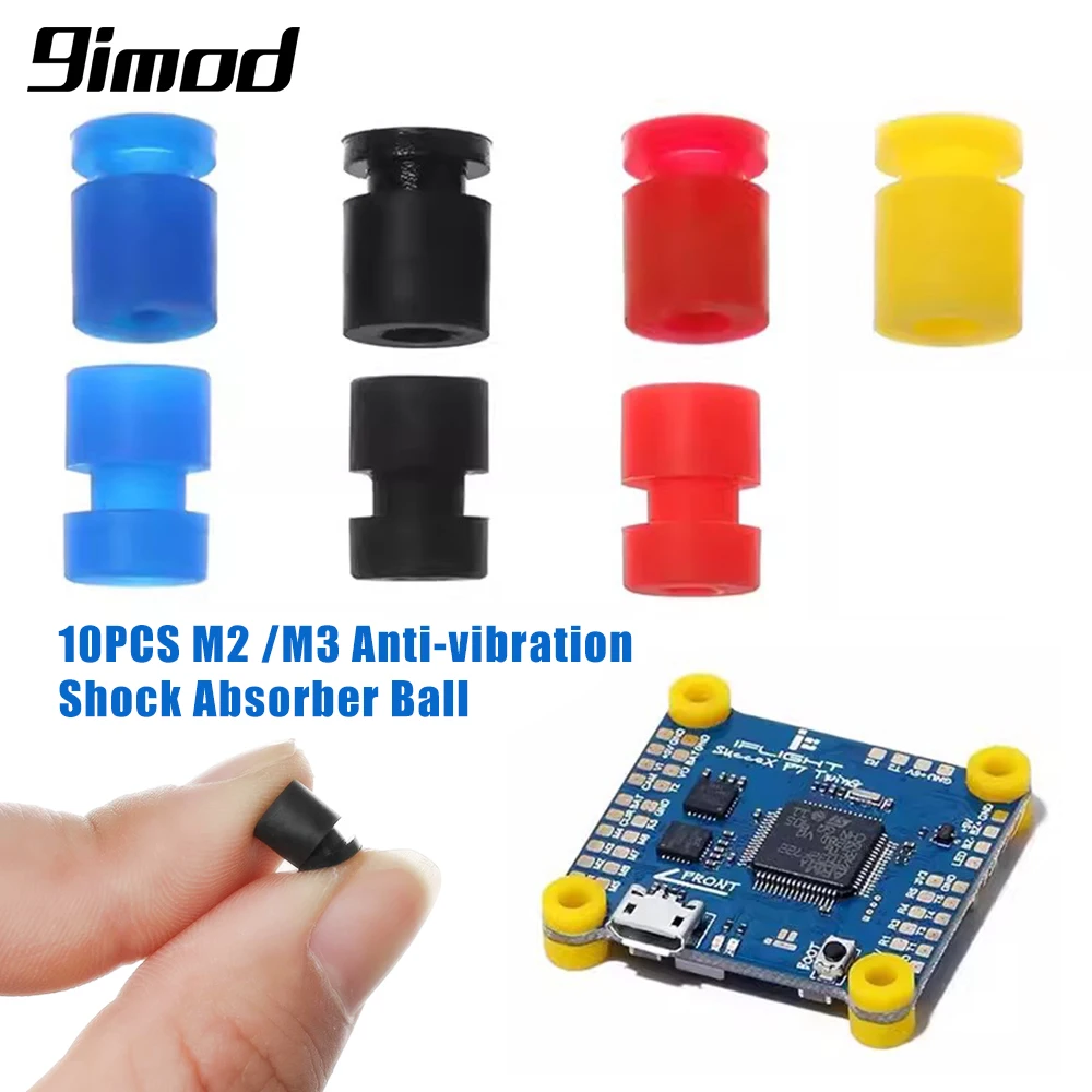 10 pçs m2/m3 rc bolas de amortecedor de borracha para f3 f4 f7 controlador de vôo fpv quadcopter anti vibração bola de montagem macia