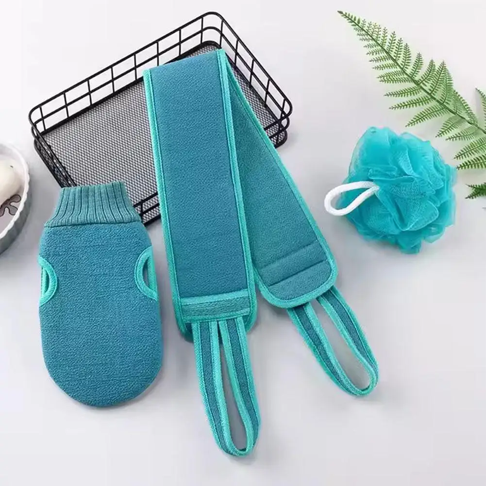 1/3 stücke Peeling Bad Handtuch 3 In 1 Zurück Bad Peeling Körper Reinigung Waschlappen Zurückziehen Streifen Reiben zurück Gürtel Bad Handtuch Ball