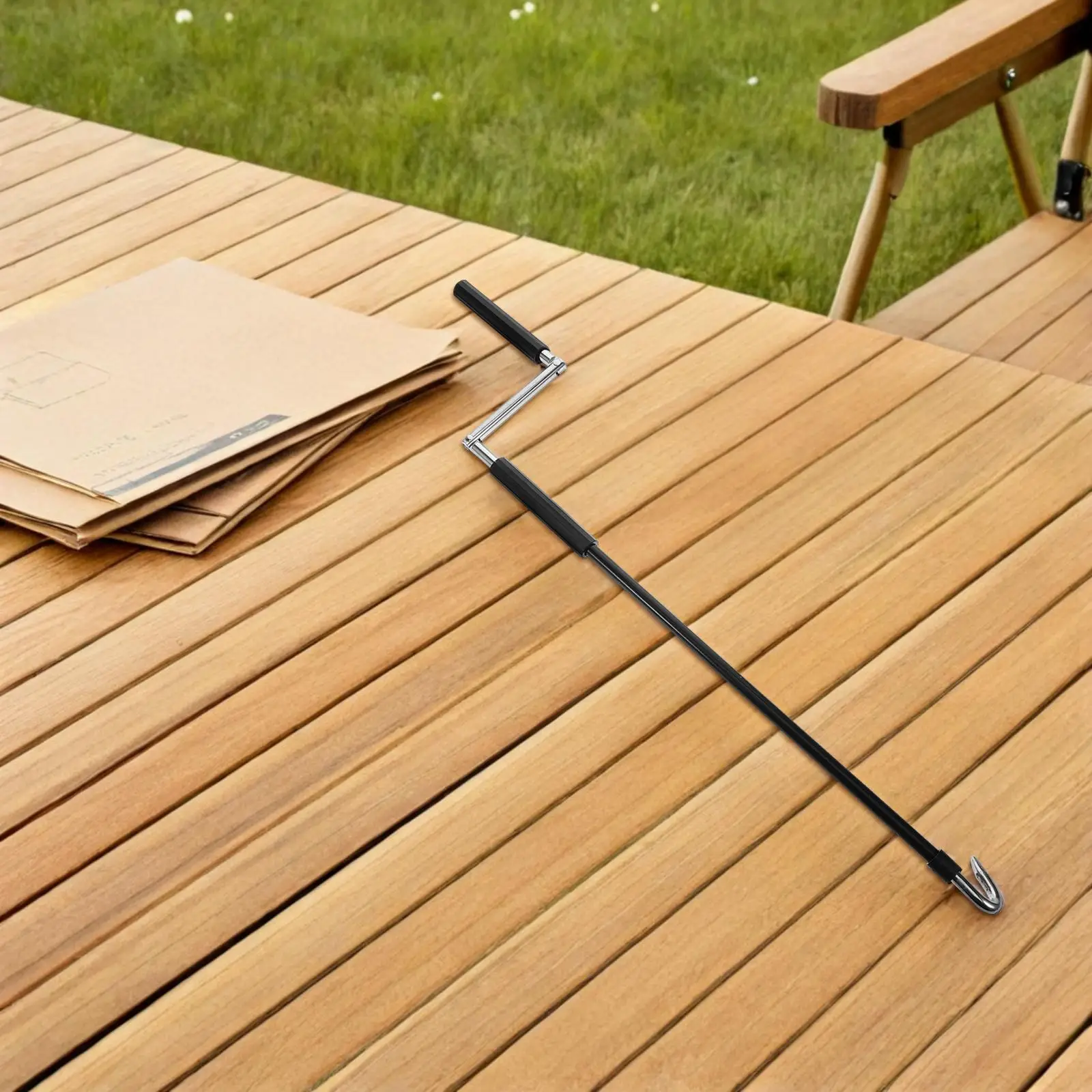 Sunshade Hand Rod Awning Crank Wand Heavy Duty Manual Handle Outdoor Canopy Replacement Universal Opener Lightweight Awnings