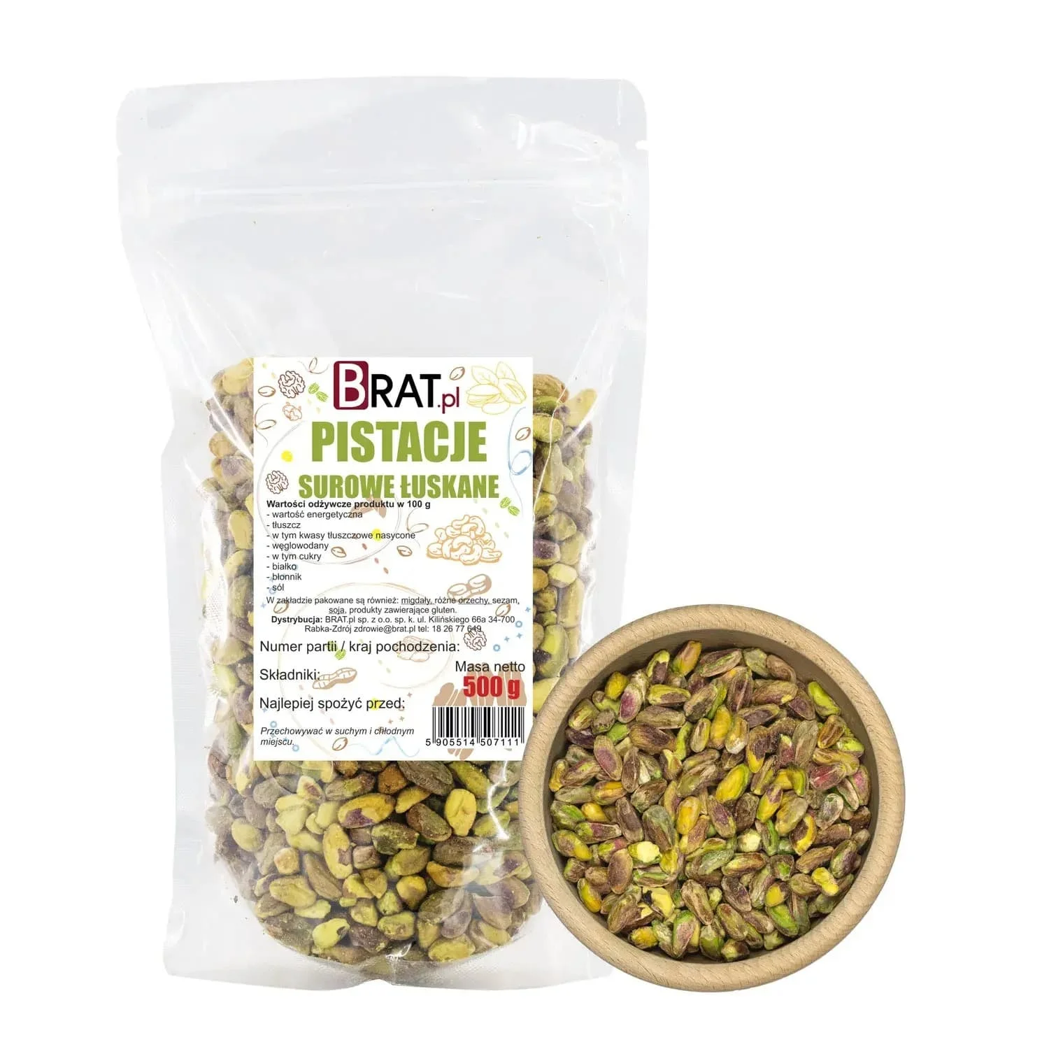 Pistacje łuskane 500g