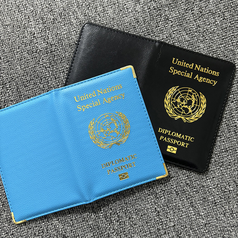 新しい国連外交パスポートカバー旅行財布 Pu レザーカバーパスポート男性女性パスポートホルダー