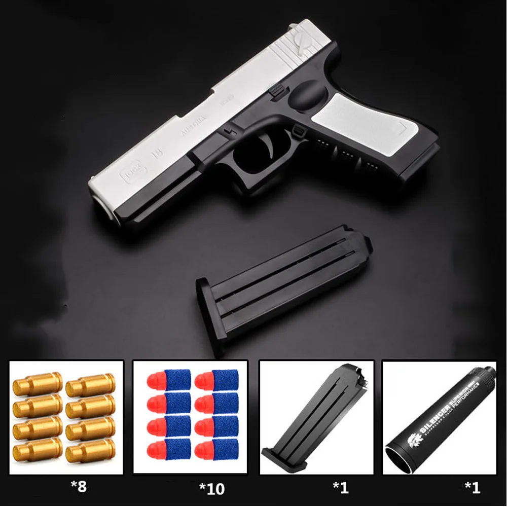 Il più nuovo guscio espulsione pistola softair proiettile morbido pistola giocattolo arma bambini armas sparare gioco all'aperto regalo per ragazzi