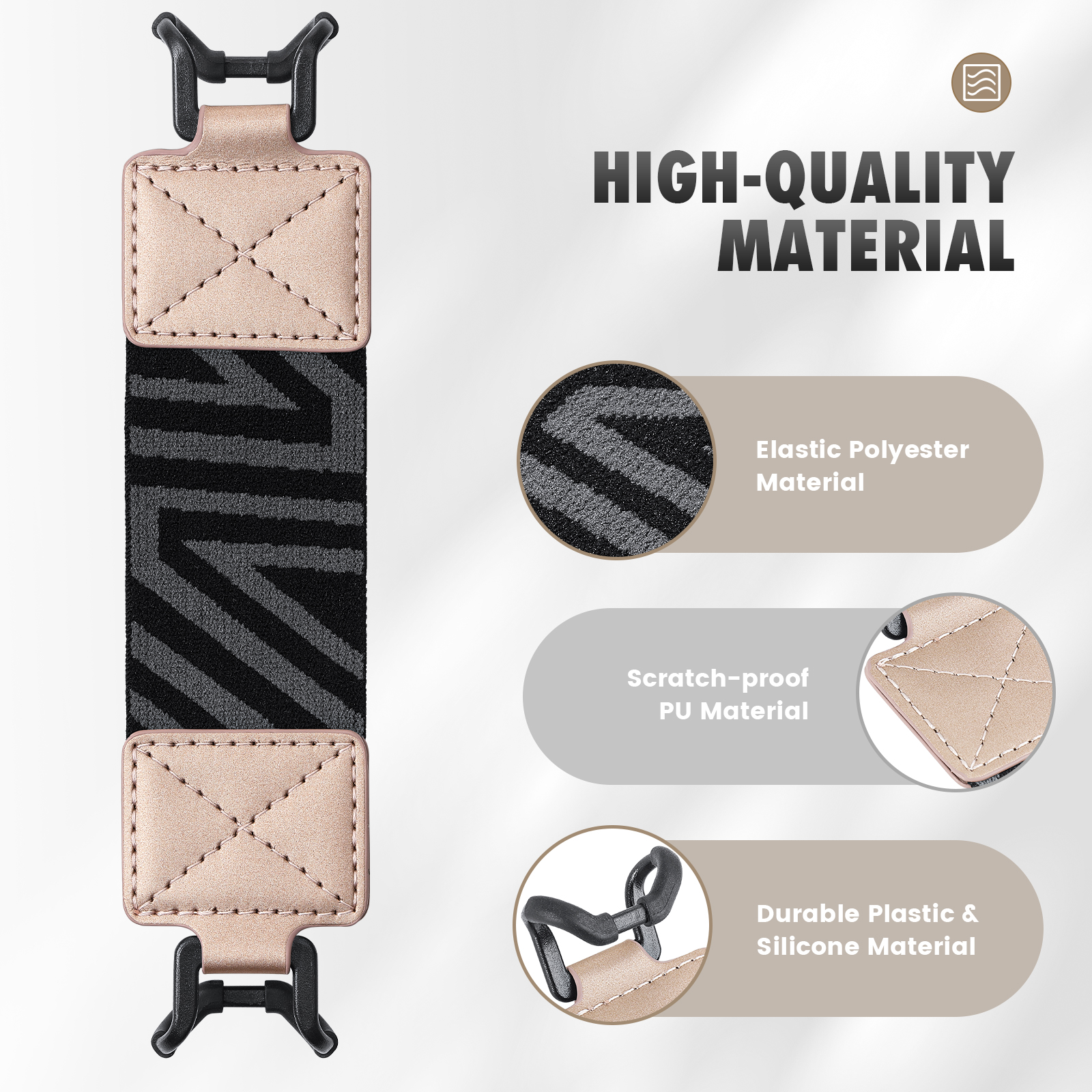 Hand-Strap for 9-11 Inch Tablet for iPad/iPad Pro/iPad Air/Kindle Fire HD/Samsung High-elasticity Lightweight Finger Grip Holder