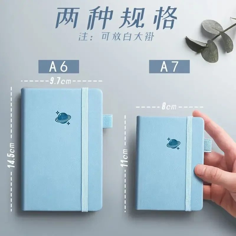 Mini taccuino tascabile A7 in pelle fatto a mano 100 fogli blocco note portatile diario di viaggio pianificatore programma forniture per ufficio scolastico Kawaii