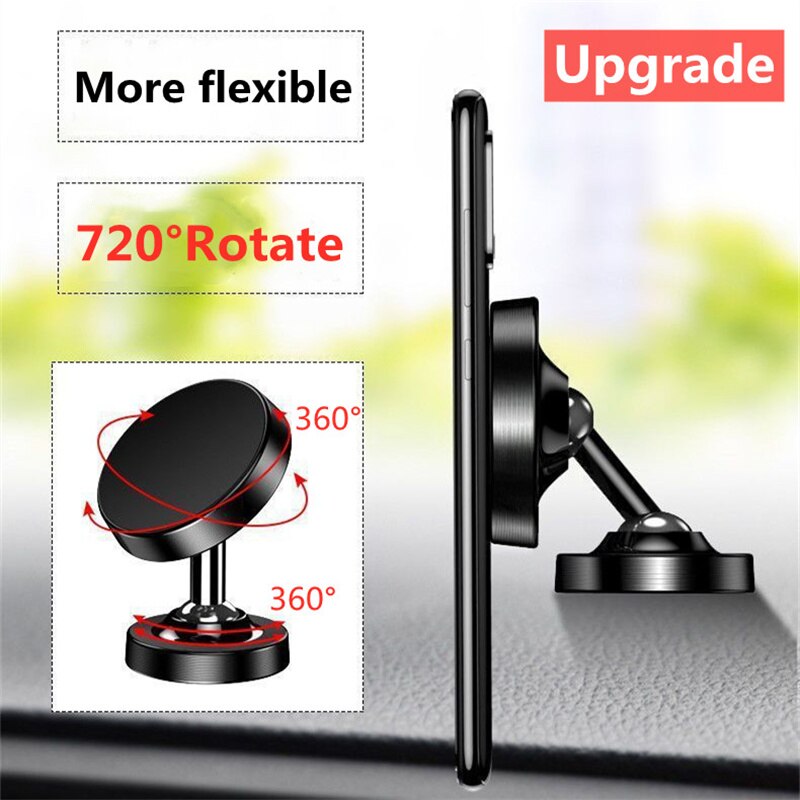 Magnetyczny uchwyt samochodowy na telefon Stojak na deskę rozdzielczą Magnes do montażu samochodowego Smartfon Mobilny wspornik w uchwycie samochodowym do iPhone'a Samsung Xiaomi