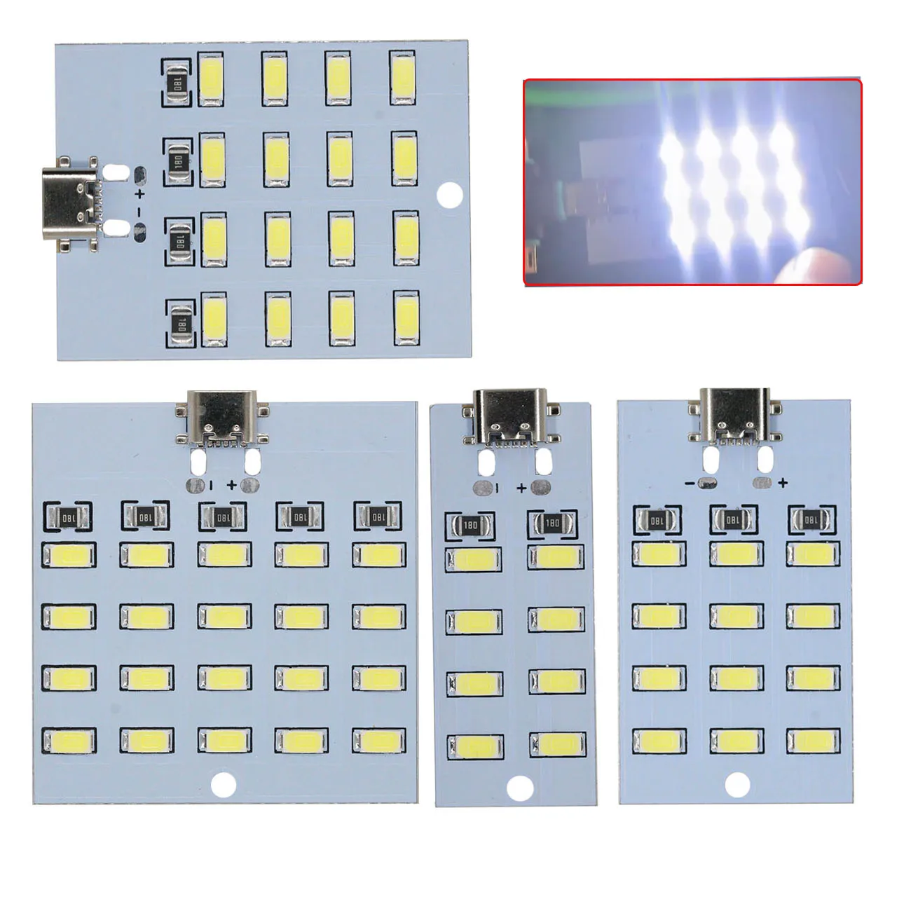 1 шт., высокое качество 5730 smd 5 В, 430 мА ~ 470 мА, белый Mirco Usb 5730, светодиодная панель освещения, USB мобильный светильник, аварийное освещение, ночник