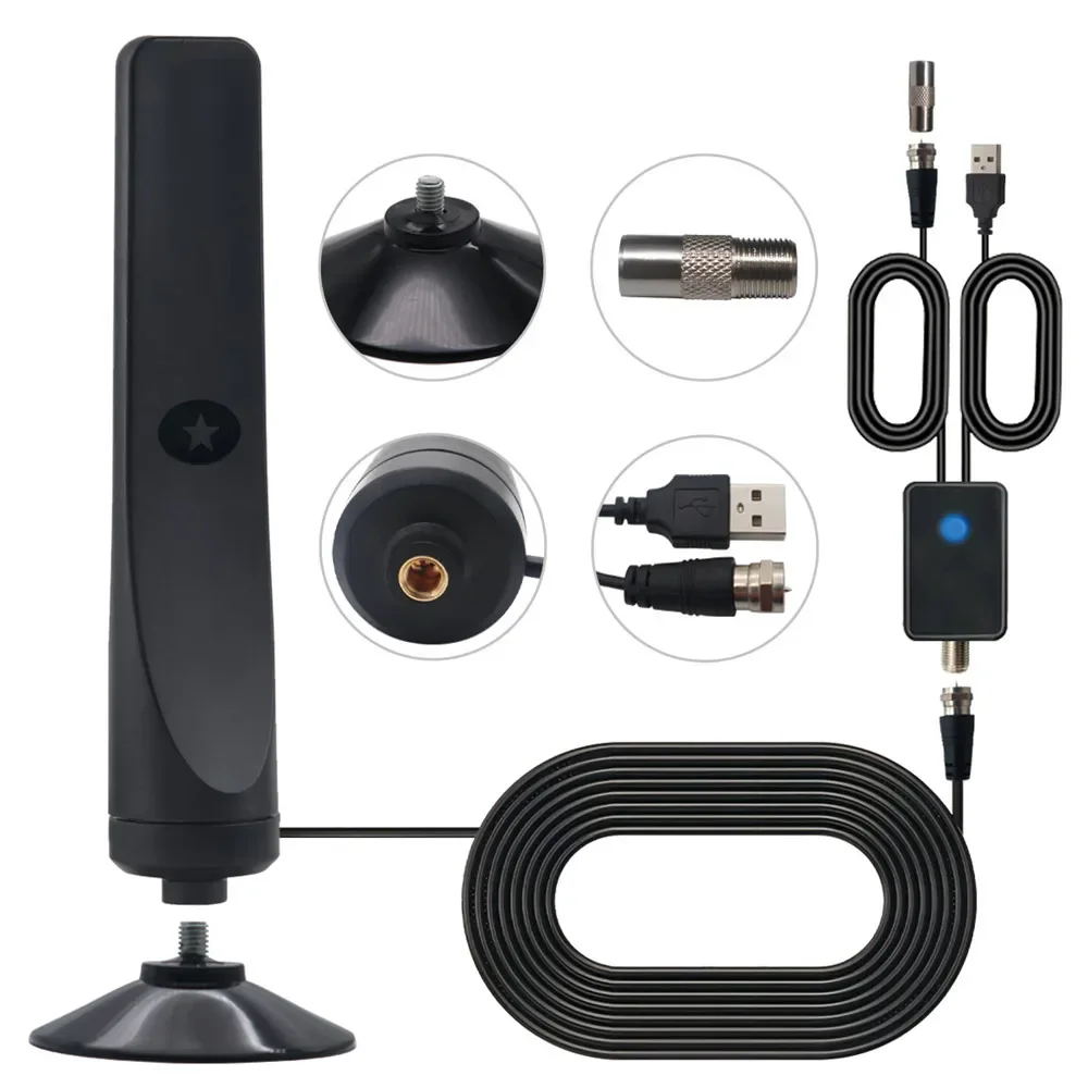 4K UHD Digital TV Antennenverstärker Signalverstärker Indoor 50 Meilen High Gain Signalempfänger Satellitenschüssel Fernseher Empfänger