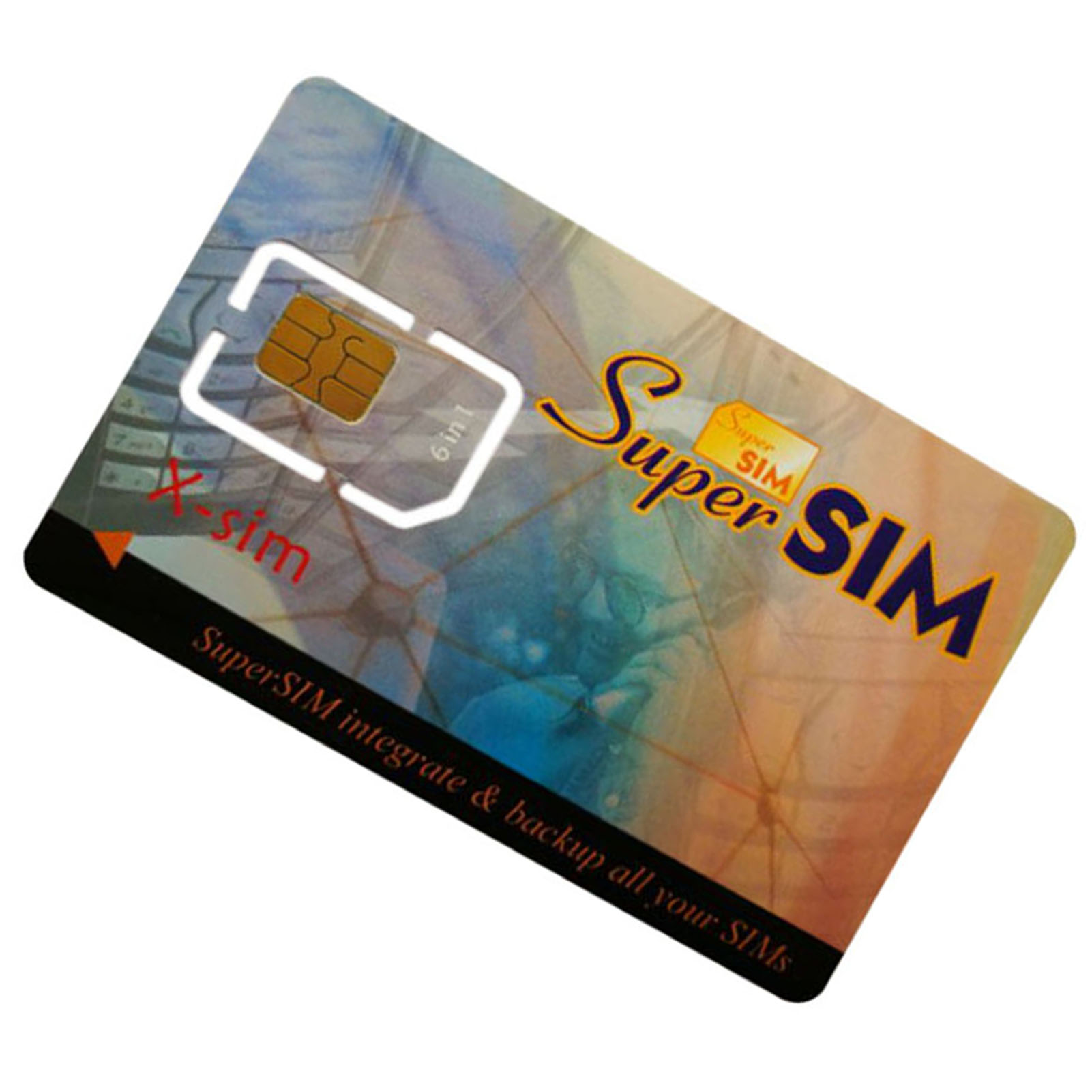 New Hot 6 in 1 Max SIM Card Cell Phone Super Card Backup Cellphone Accessory SMR