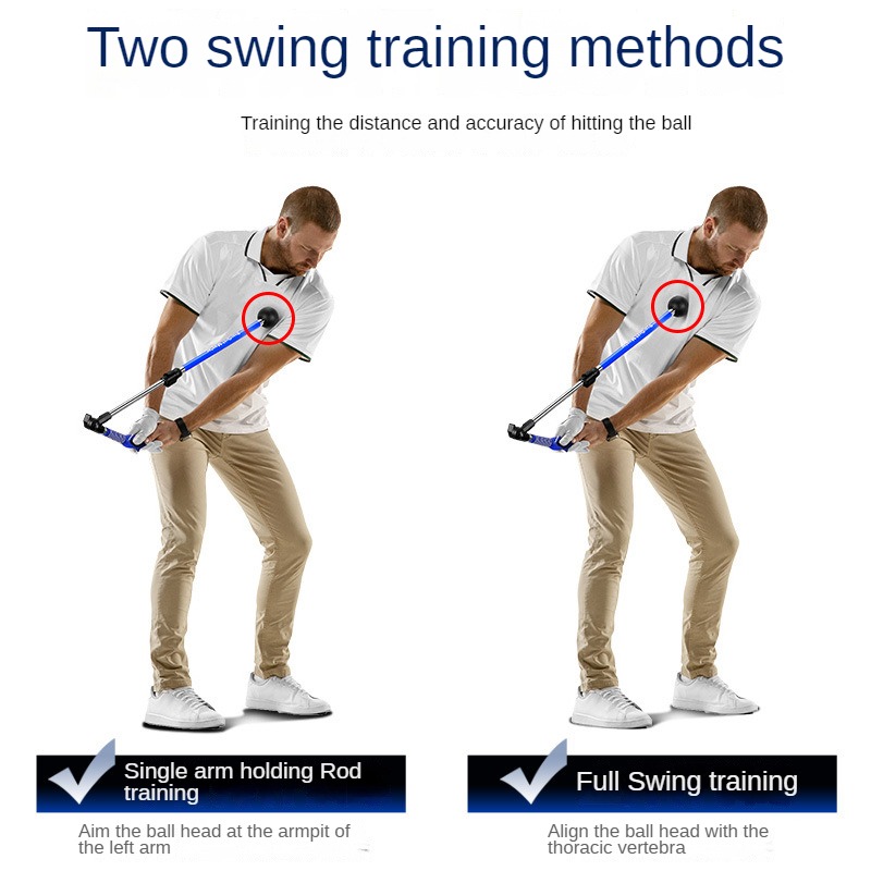 PGM Golf Swing TRAINER พับ Correction Practitioner ปรับความยาวมุมเริ่มต้นมีซ้ายขวามือ HGB023