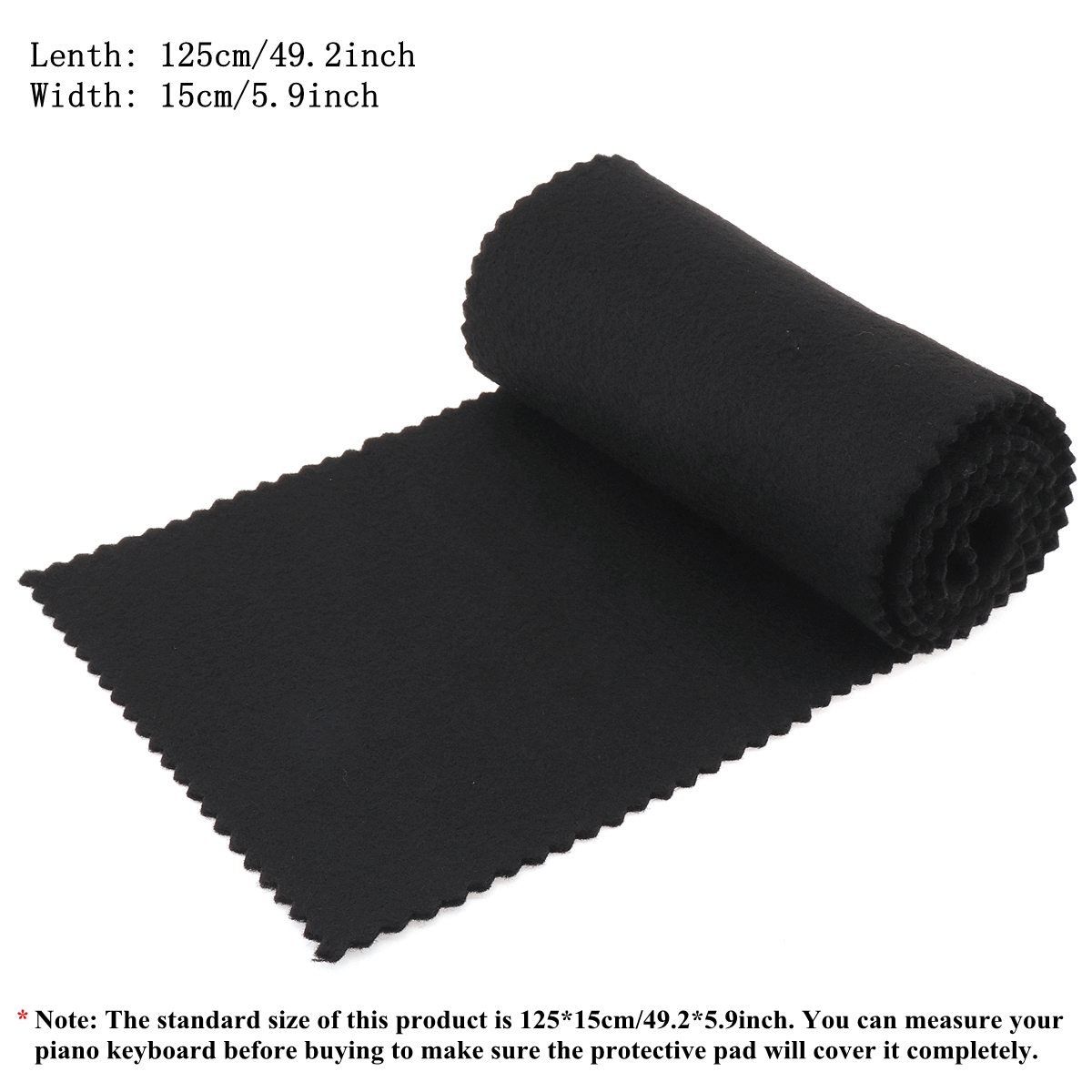 Cubierta antipolvo para teclado de Piano de algodón y nailon suave, accesorios para cubierta de teclado de Piano o teclado suave de 88 teclas