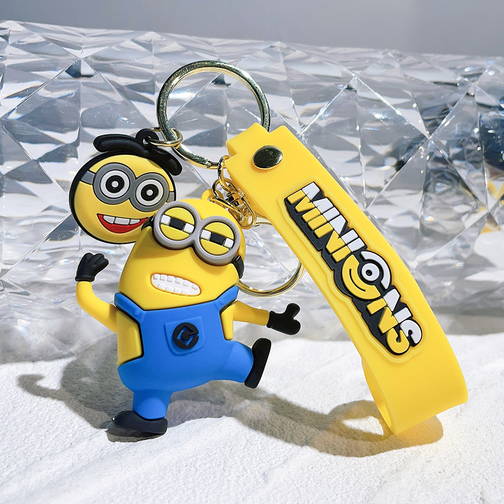 Super Cute Despicable Me Series Cartoon Model Keychain Minions Eggs Creative And Exquisite Kawaii Bag Decoration Pendant Gift