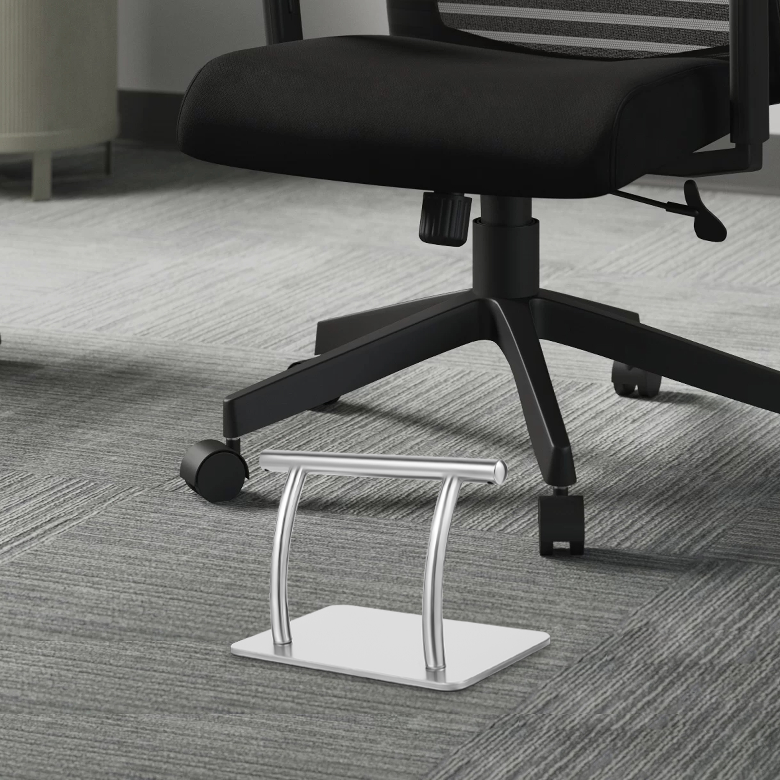 Repose-pieds de Salon professionnel, tabouret ergonomique robuste en acier inoxydable pour chaise de barbier, bureau sous le bureau, Base antidérapante