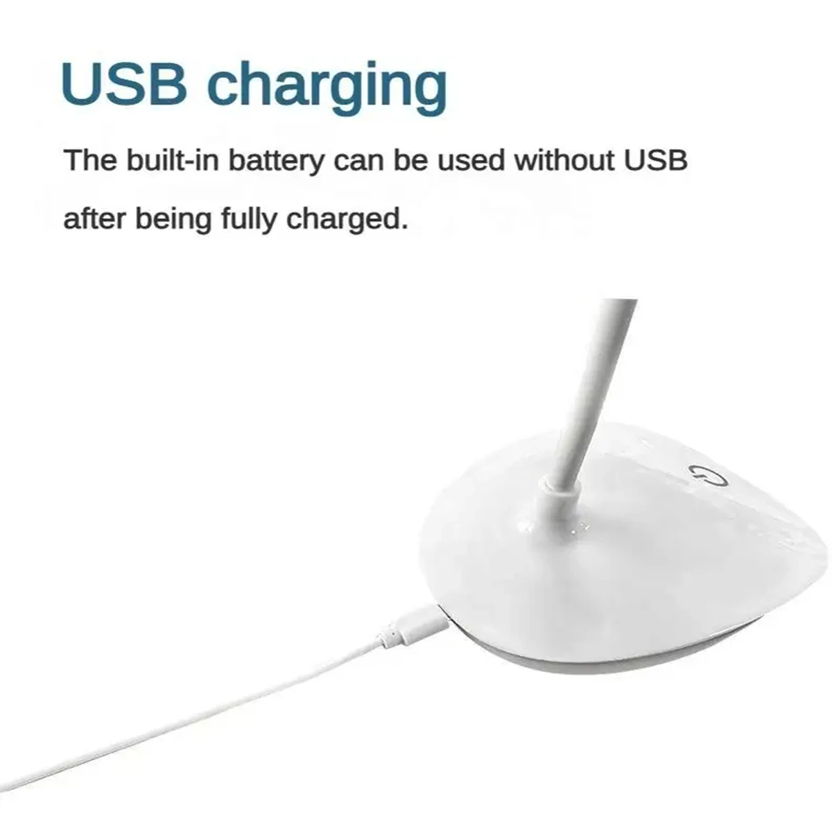 LED 독서 책상 램프 휴대용 책상 램프 USB 충전 테이블 조명 터치 디밍 눈 보호 라이트 룸 사무실 조명 배우기