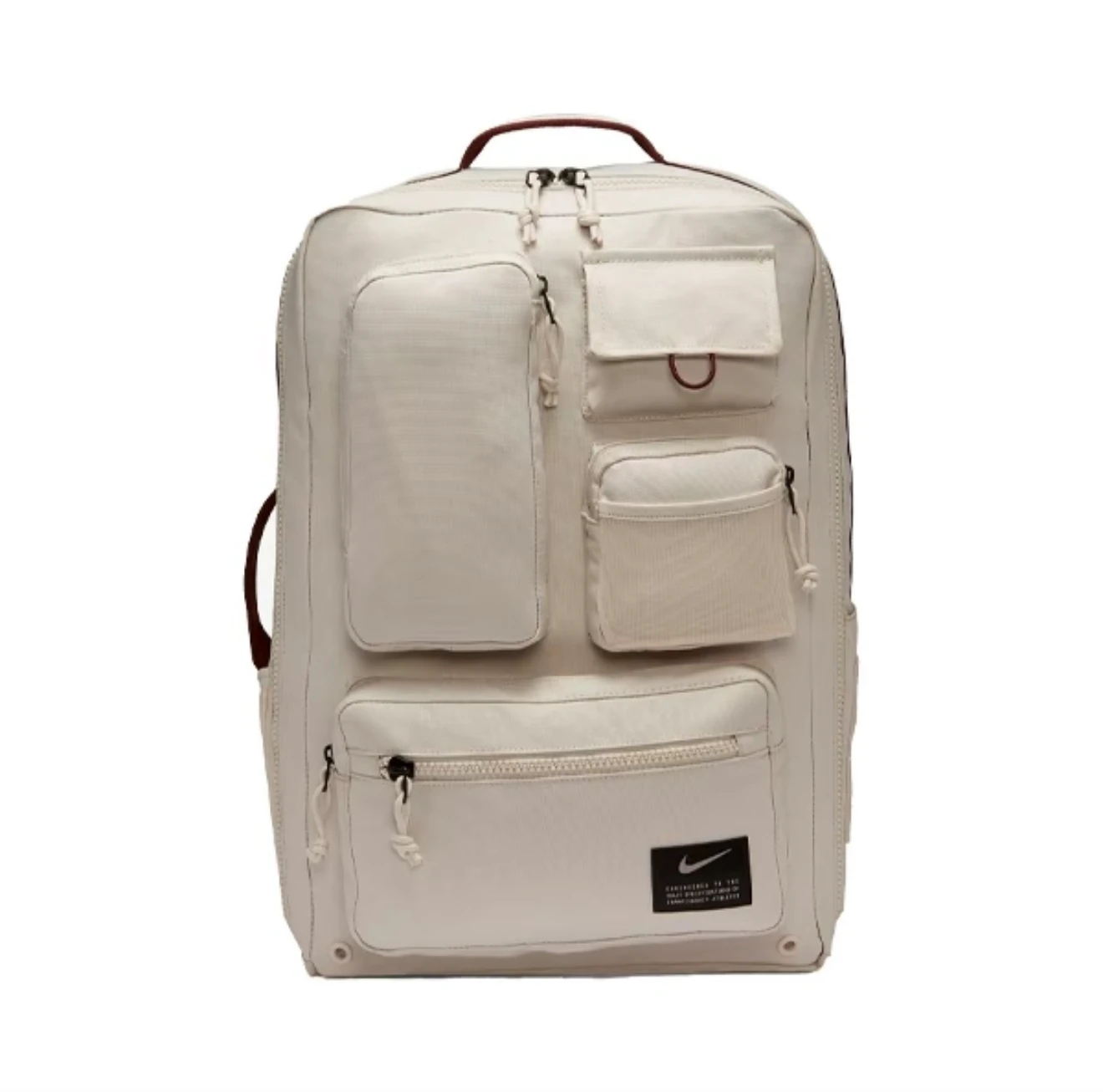 Nike Utiity Elite Functional Fabric Cushioning Large-Capacity Travel Sports Zipper Closure Multi-Pocket Storage Backpack
