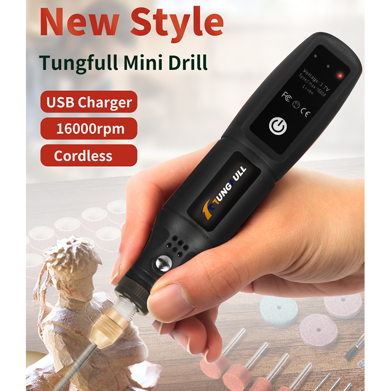 Mini Lithium Electric Grinder USB Cordless Drill Rotary Tool Electric Drill Rechargeable Electric Jade Carving Engraving Pen