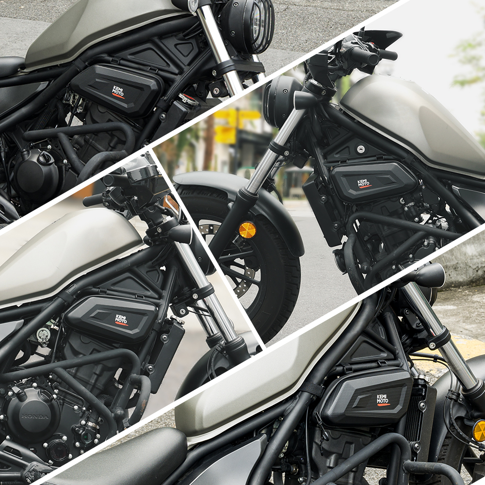 Motorcycle Bag for Honda Rebel 300 CMX250 CMX300 CMX500 Waterproof Engine Side Storage Bag Guard Pole Bag Motorcycle Accessories