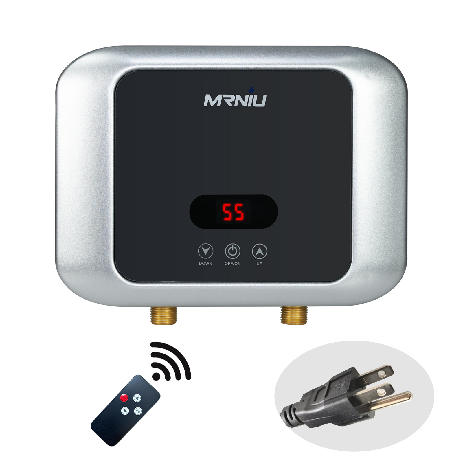 Calentador de agua eléctrico instantáneo sin tanque, calentadores de pared de 3000W/5500W para baño, ducha, hogar, cocina, debajo del fregadero, 220V/110V