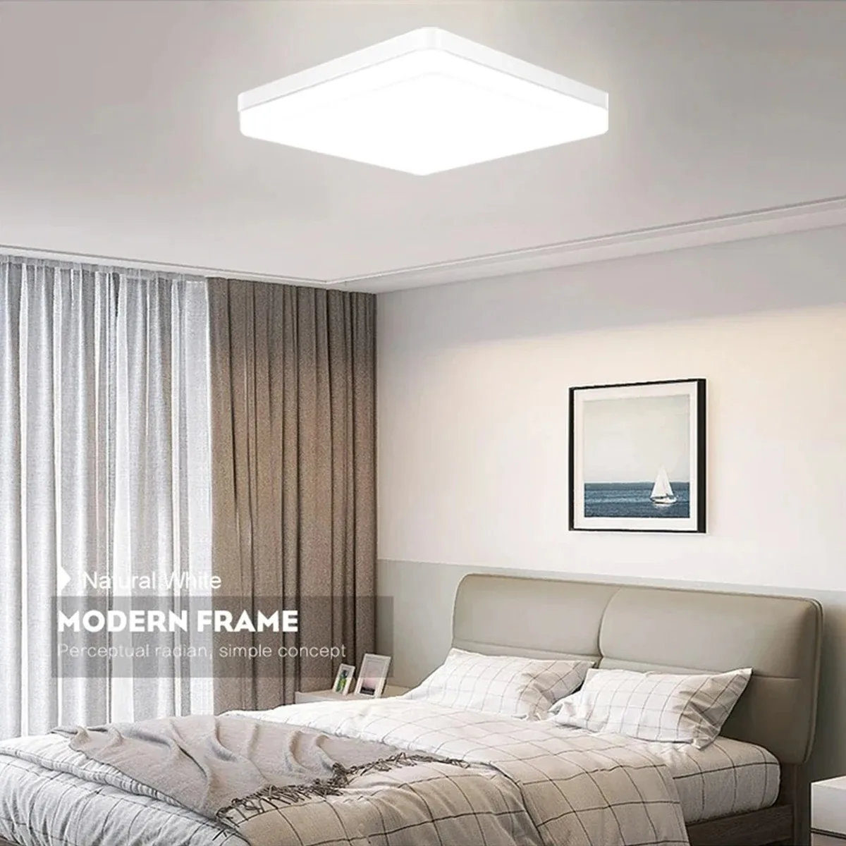 Square LED Living Room Ceiling Light Simple Home Modern Ceiling Light 18w24W 36W 48W Bedroom Light Bathroom Kitchen Lighting