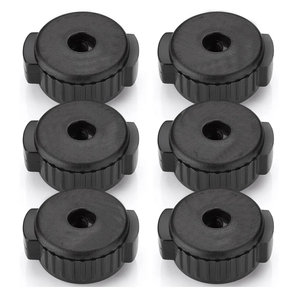 Newest 6 PCS Plastic Cymbal Nuts,Quick-Set Cymbal Nut for Percussion Drum Kit,Percussion Replacement Parts