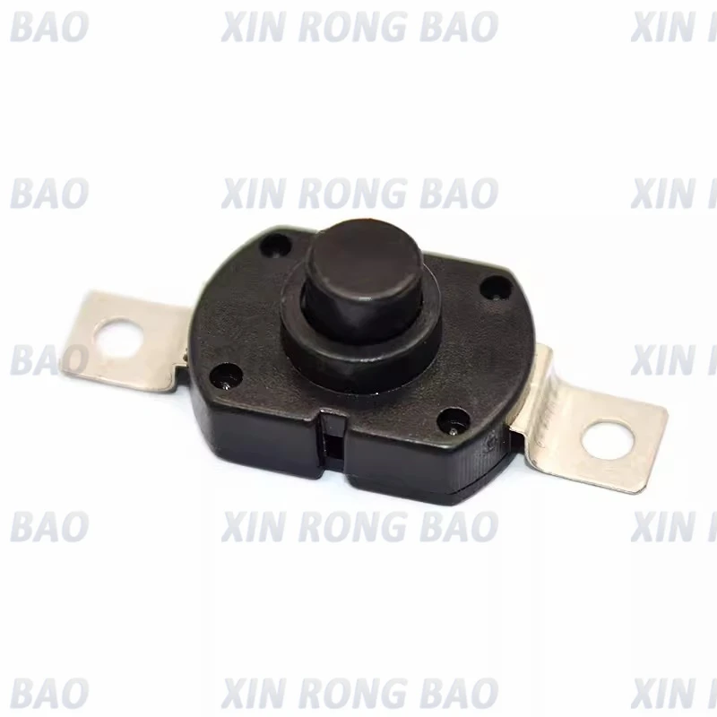 10 unids/lote 18*12MM interruptor de linterna 1.5A 250VAC interruptor de botón de bloqueo automático tipo parche 2P-ON-OFF interruptores pequeños KAN-28