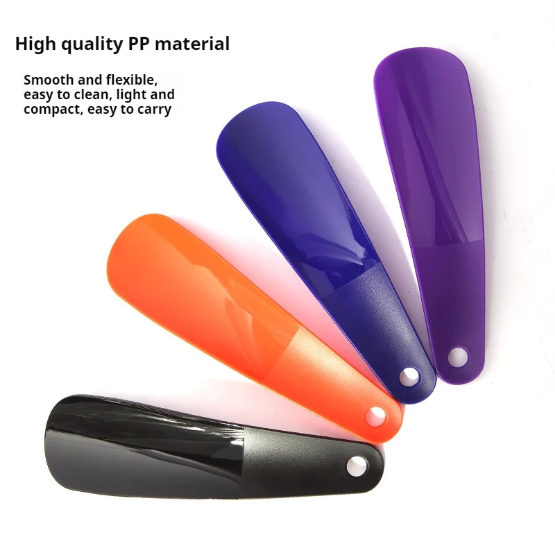 NUOVO 16 centimetri Pezzo Singolo Manico Corto di Plastica Scarpa Corno Maniglia Calzascarpe Avanzato Solido Uso Domestico Viaggio Portatile Spatola per Scarpe Sollevatore