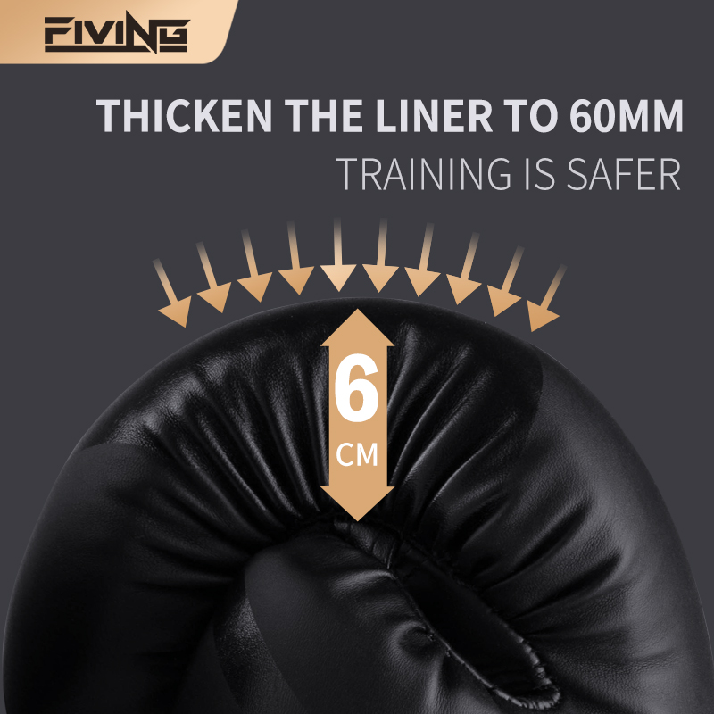 FIVING nuevos guantes de boxeo profesionales para mujeres y hombres, sacos de arena de entrenamiento Sanda, guantes de combate Muay Thai para adultos, guantes de Kickboxing
