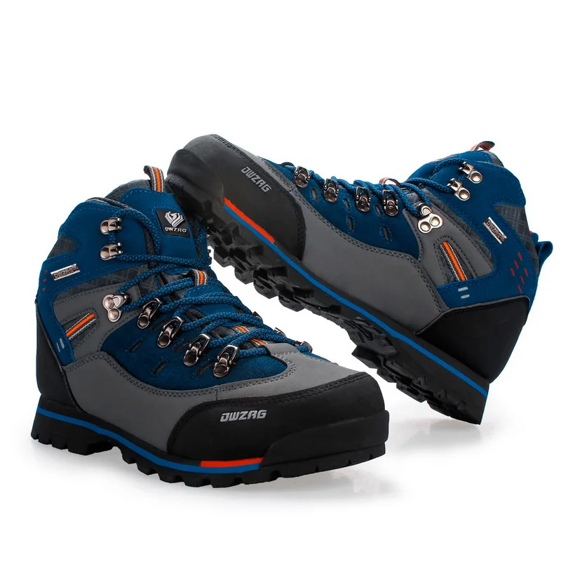 Echtes Leder männer Wanderschuhe Männer High-top Wasserdichte Berg Turnschuhe Outdoor Klettern Sport Schuhe Männliche Off-road stiefel