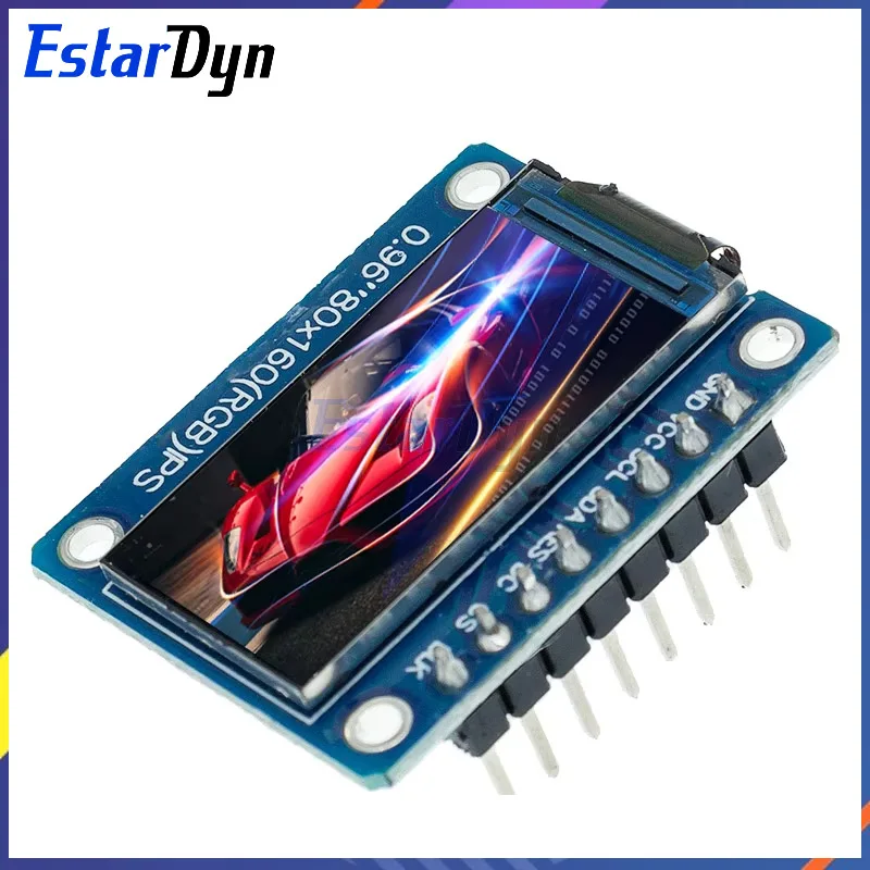 HD 65K 0,96 Zoll TFT Display Ips LCD Screen Drive IC ST7735S 3,3V 160x80 SPI Schnittstelle für Arduio Vollfarb-LCD-Anzeigemodul