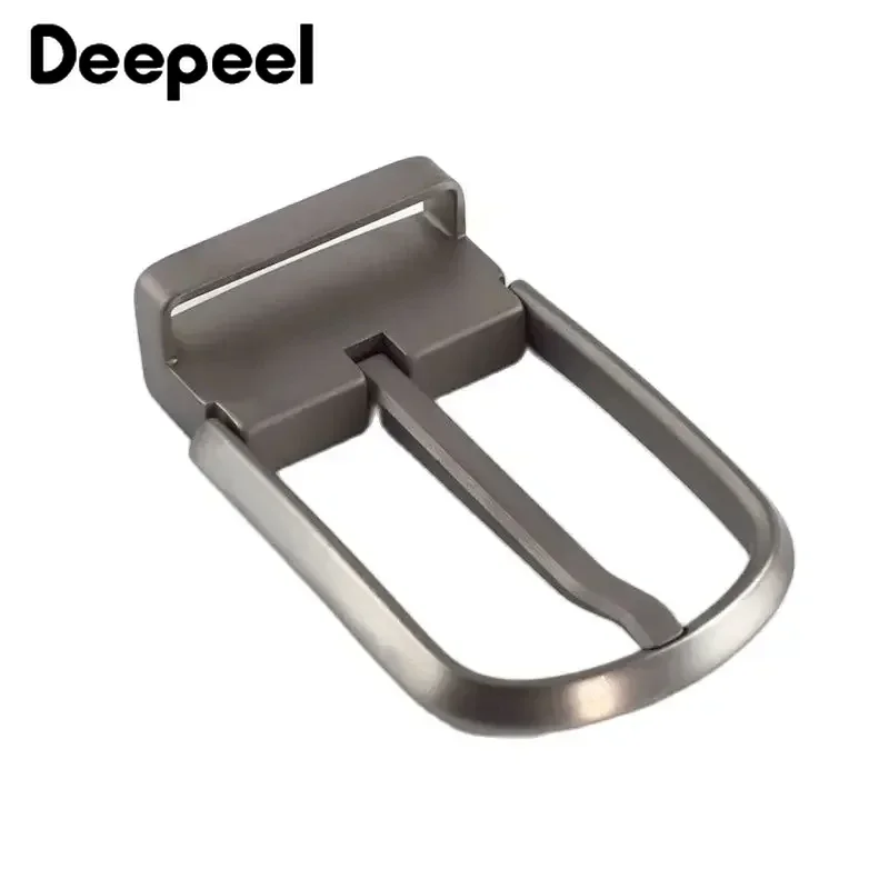 Deepeel 36/38mm Pure Titanium Pin Gespen Roestvrij heren Gesp Metalen Tailleband Gespen voor Lederen Riemen Hoofd accessoires
