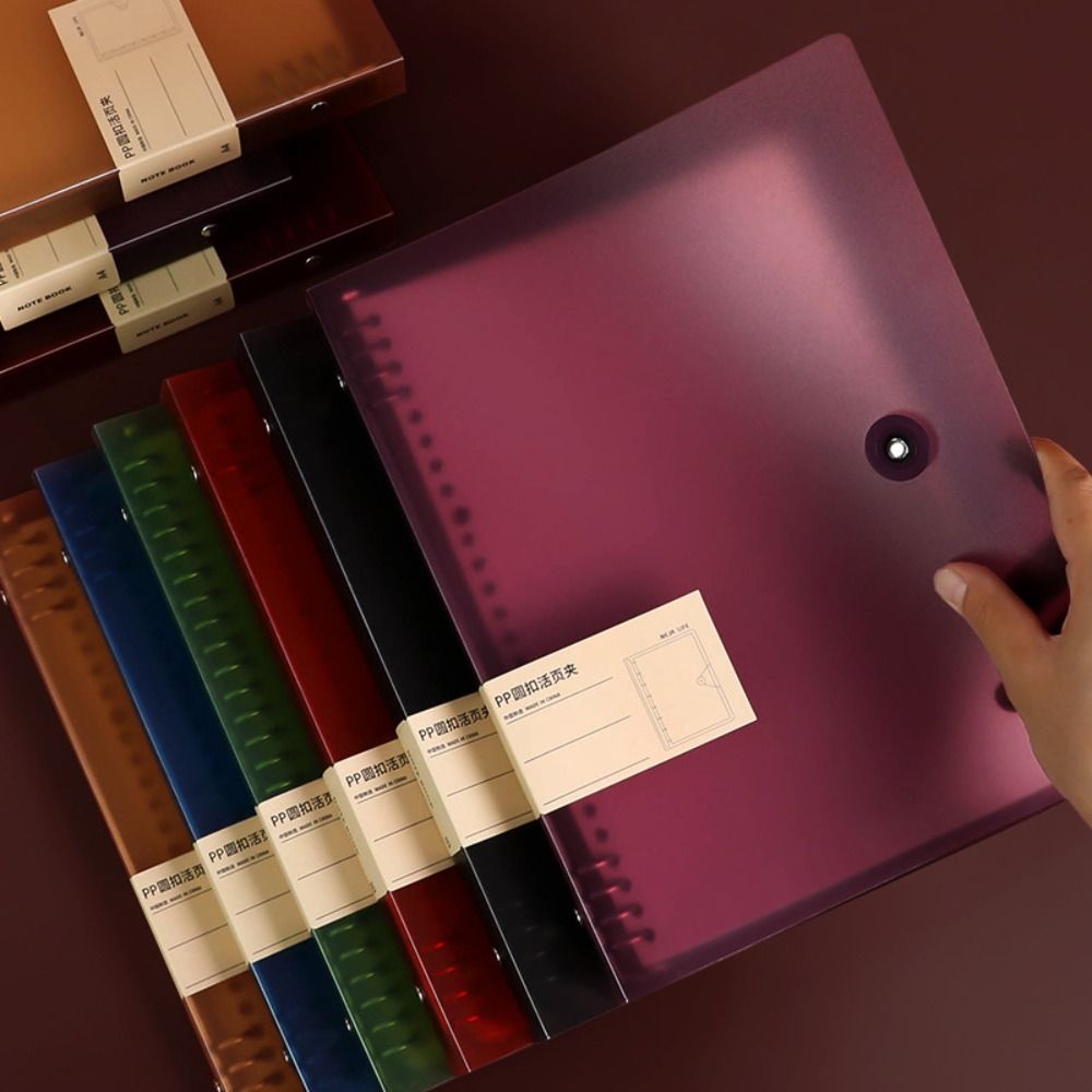 Внутренняя обложка A5/B5/A4, обложка для ноутбука, 8 отверстий, вкладыш, корпус для ноутбука, прозрачная папка для файлов «сделай сам», обложка для папки A4