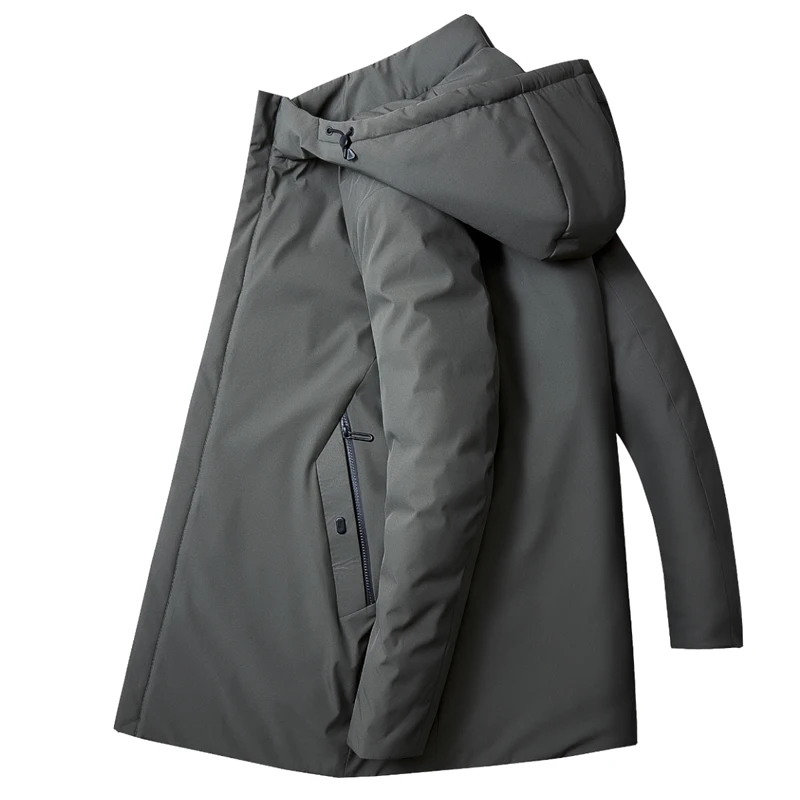 2024 nova chegada jaqueta de inverno dos homens soleira-como jaquetas de algodão moda masculina engrossar quente com capuz parkas trench coat masculino tamanho M-4XL